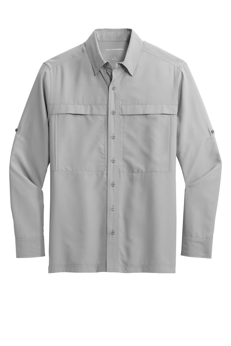 Port Authority Long Sleeve UV Daybreak Shirt - Gusty Grey