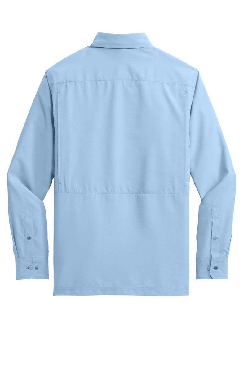 Port Authority Long Sleeve UV Daybreak Shirt - Light Blue