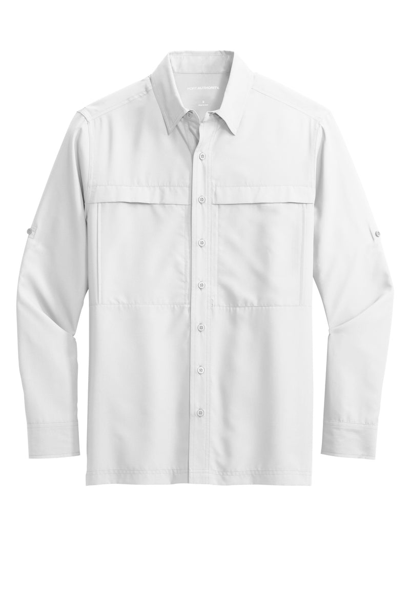 Port Authority Long Sleeve UV Daybreak Shirt - White