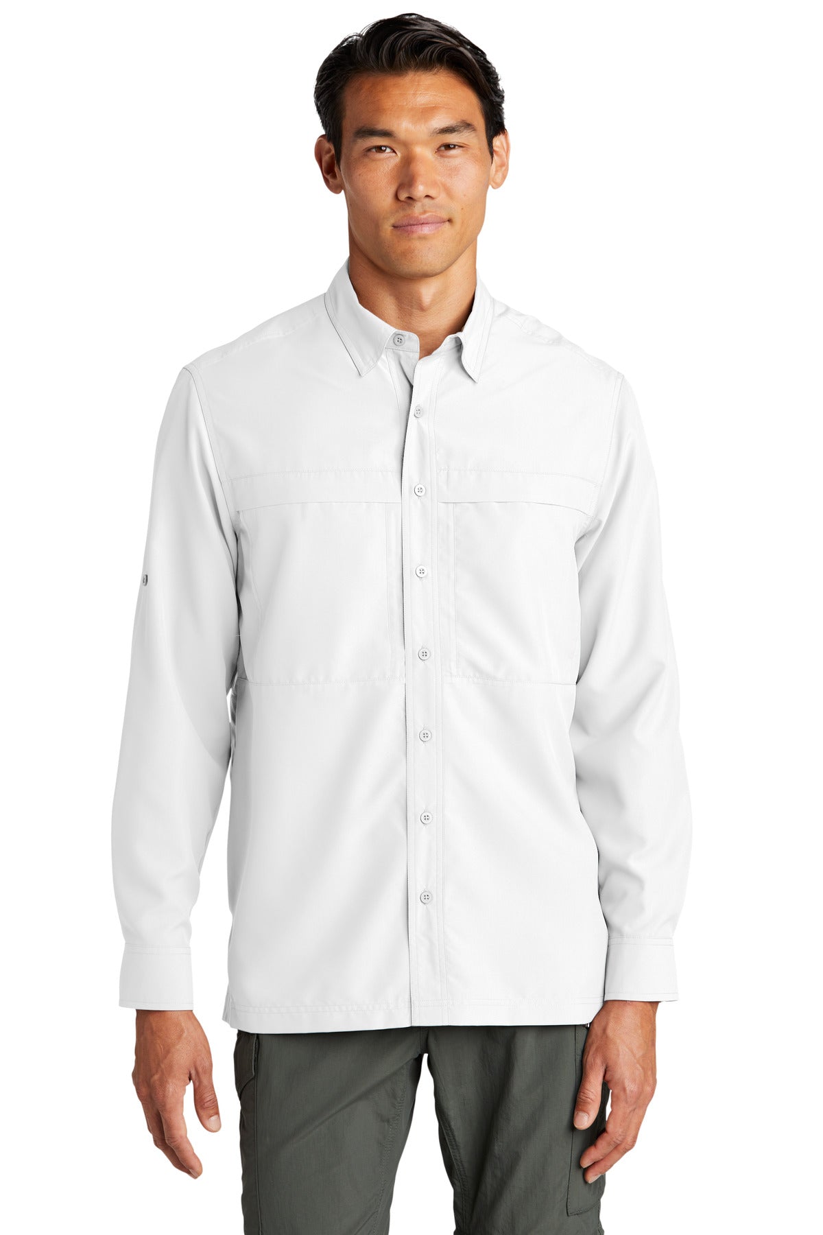 Port Authority Long Sleeve UV Daybreak Shirt - White