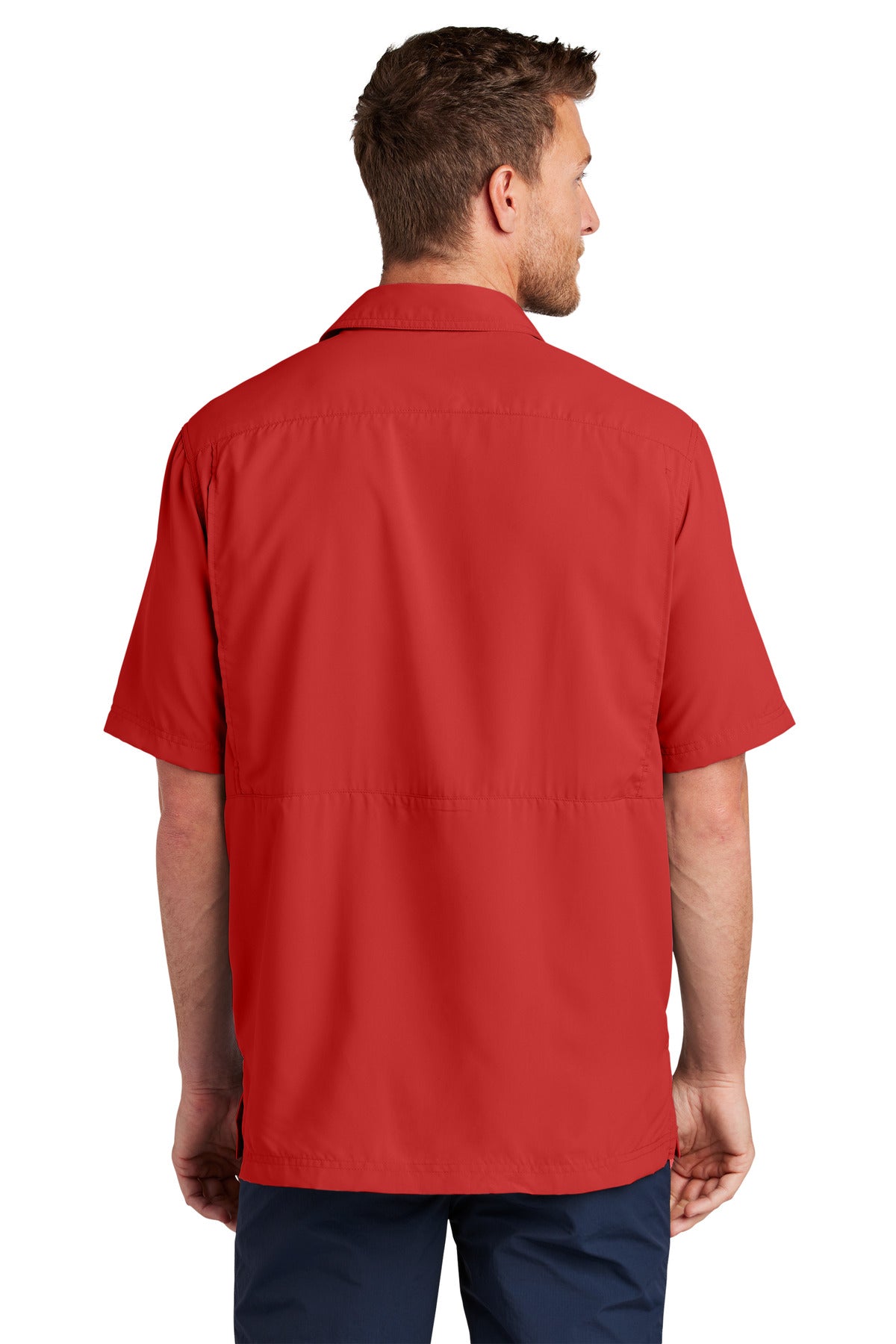Port Authority Short Sleeve UV Daybreak Shirt - Rich Red