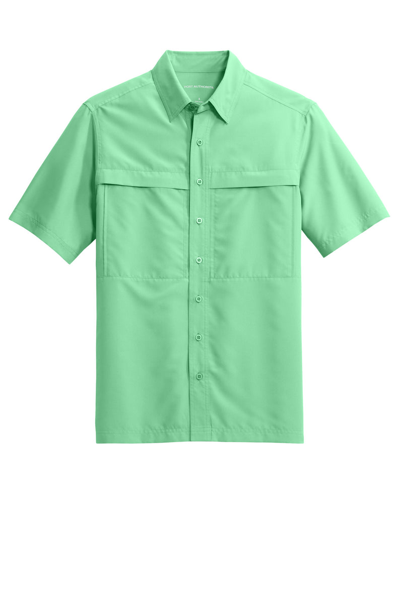 Port Authority Short Sleeve UV Daybreak Shirt - Bright Seafoam