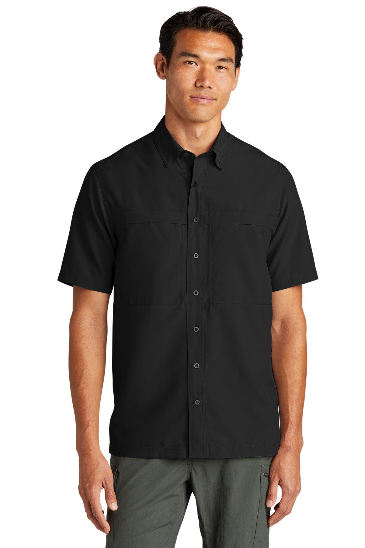 Port Authority Short Sleeve UV Daybreak Shirt - Deep Black
