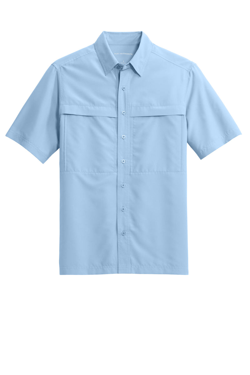 Port Authority Short Sleeve UV Daybreak Shirt - Light Blue