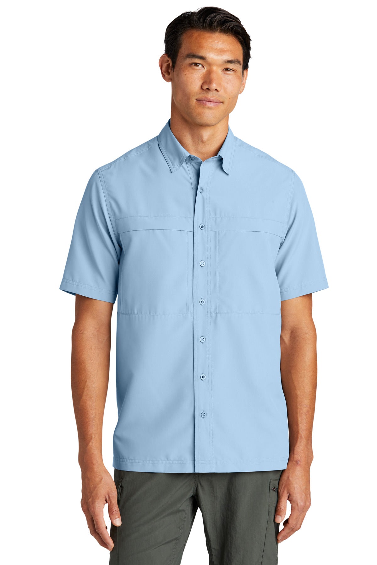 Port Authority Short Sleeve UV Daybreak Shirt - Light Blue