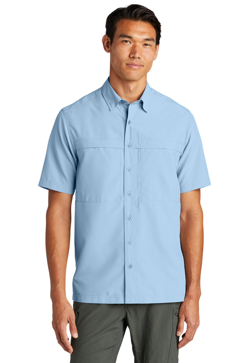 Port Authority Short Sleeve UV Daybreak Shirt - Light Blue