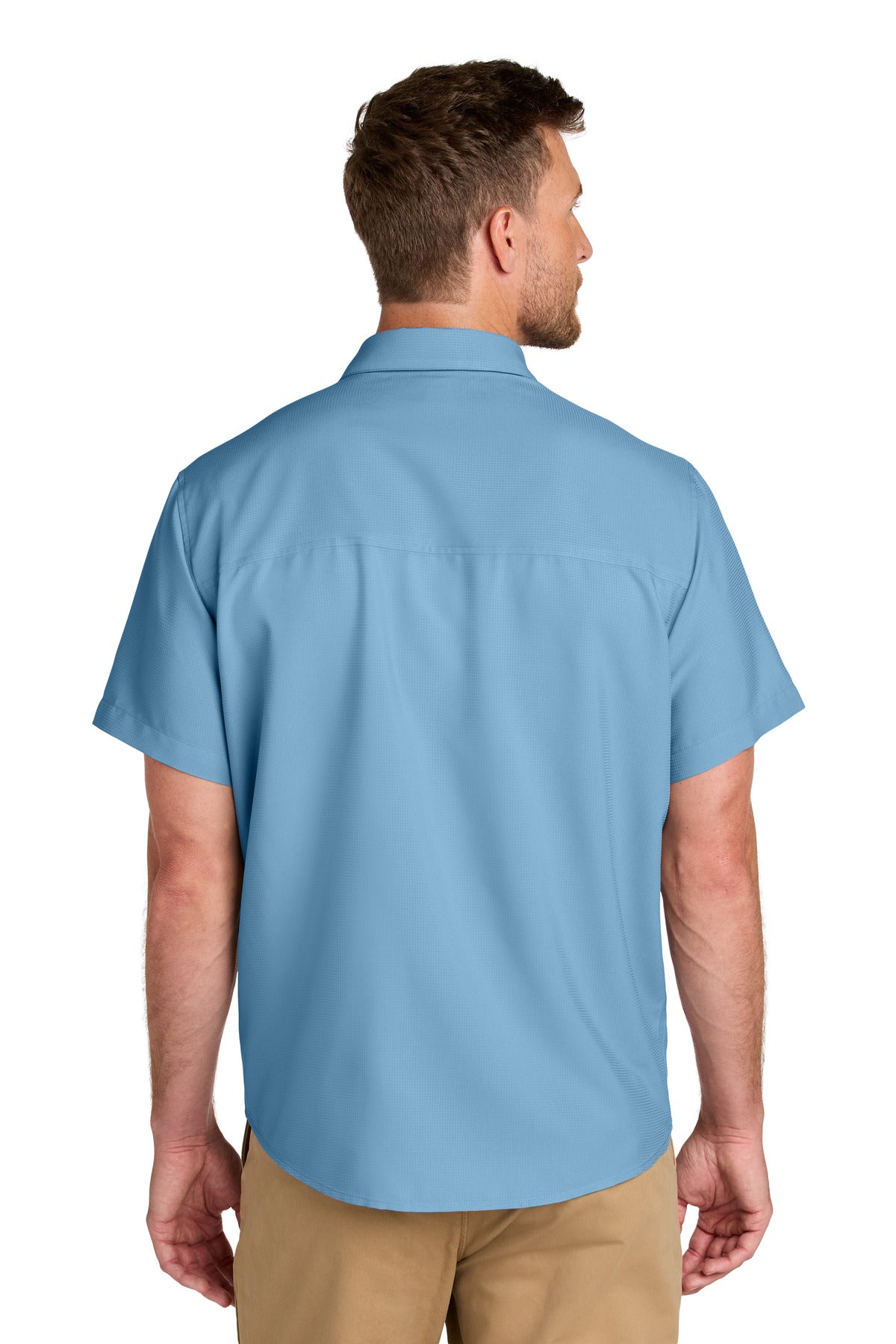 Port Authority Short Sleeve UV Dockside Shirt - Carolina Blue