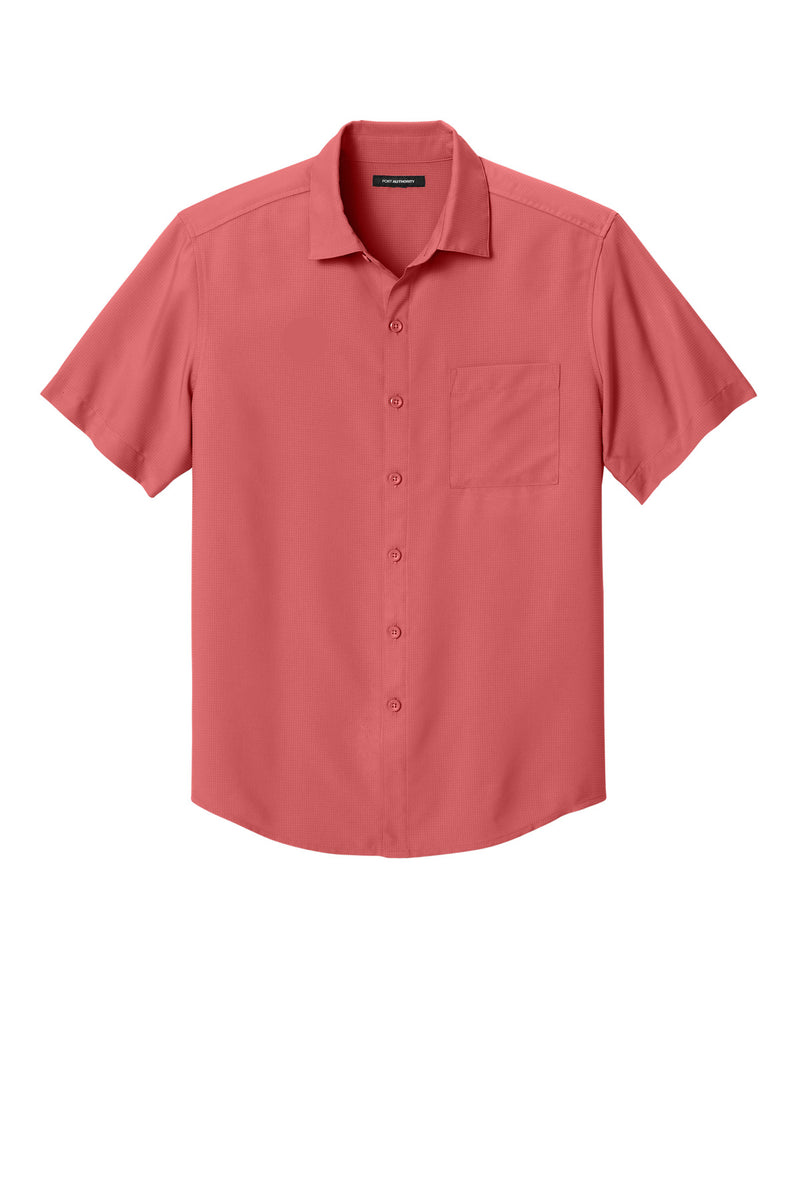 Port Authority Short Sleeve UV Dockside Shirt - Coral Reef