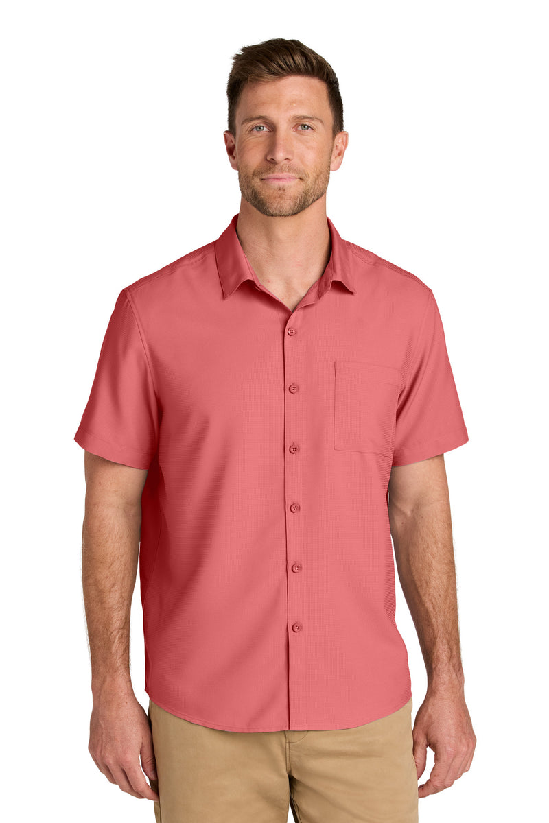 Port Authority Short Sleeve UV Dockside Shirt - Coral Reef