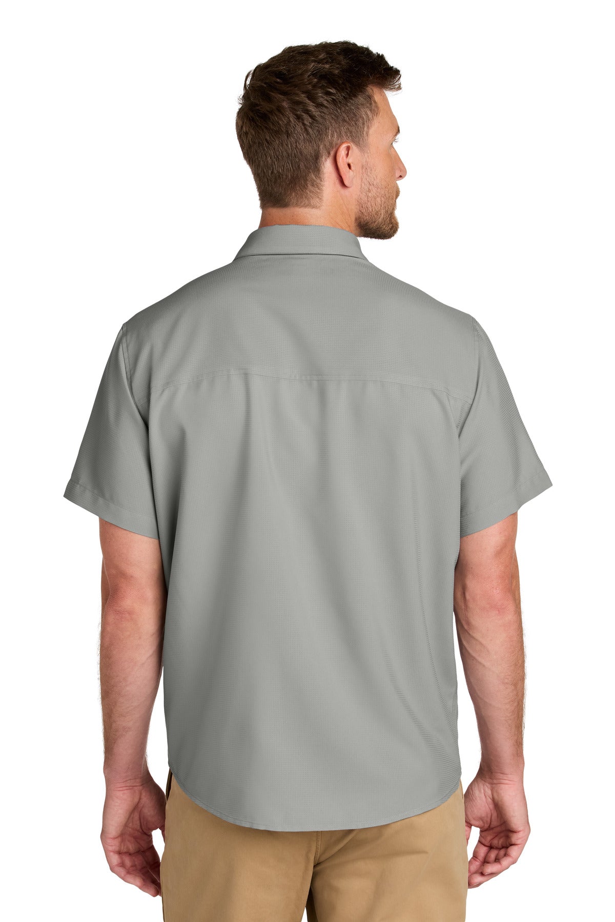 Port Authority Short Sleeve UV Dockside Shirt - Gusty Grey