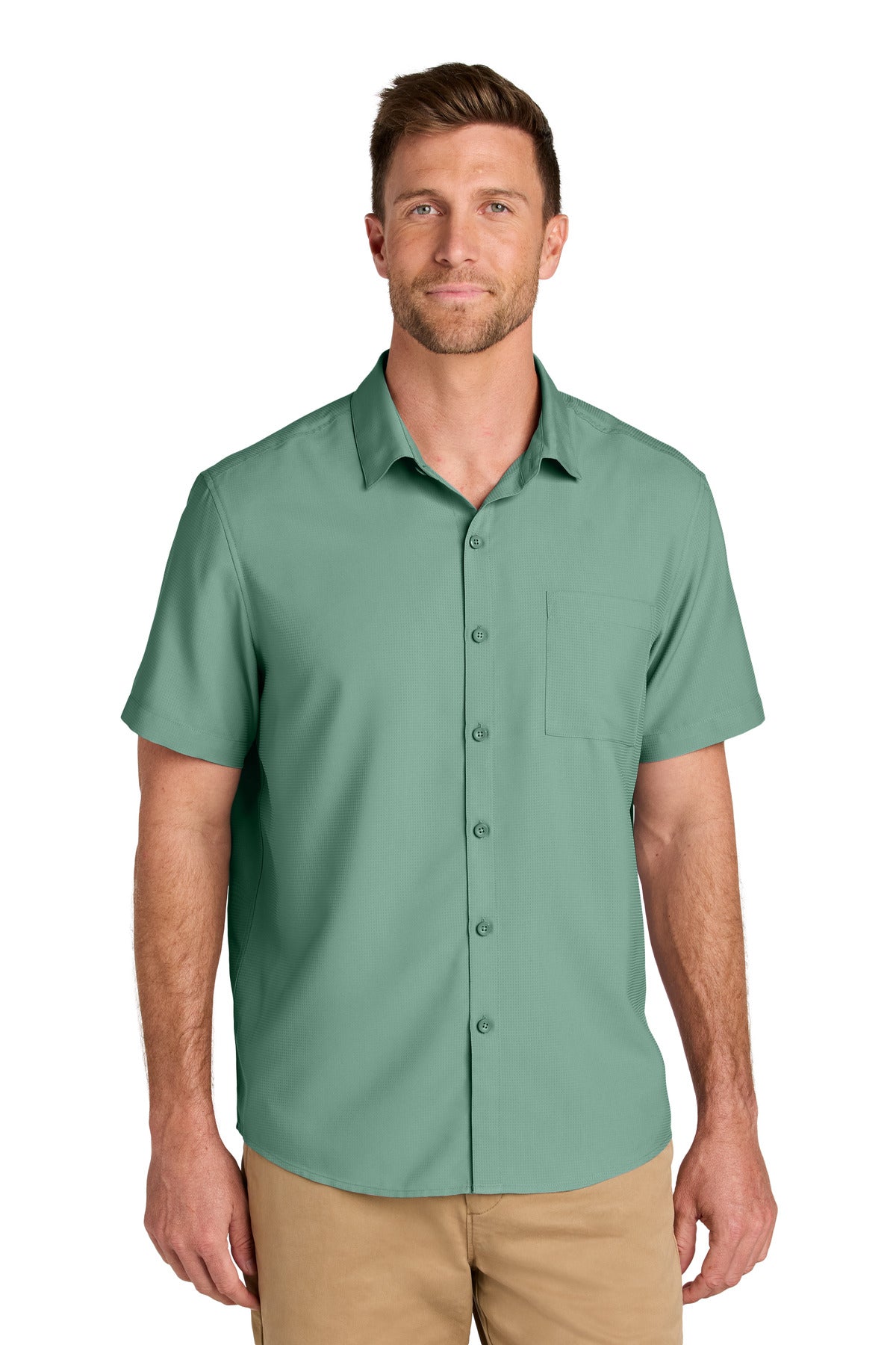 Port Authority Short Sleeve UV Dockside Shirt - Sage