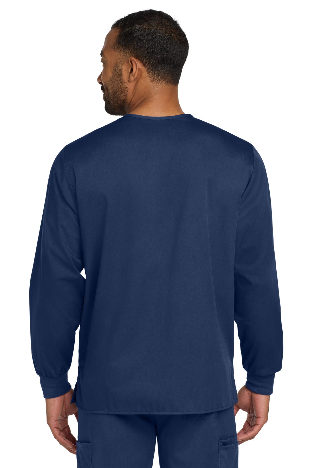 Wink Unisex WorkFlex Snap-Front Scrub Jacket - Navy