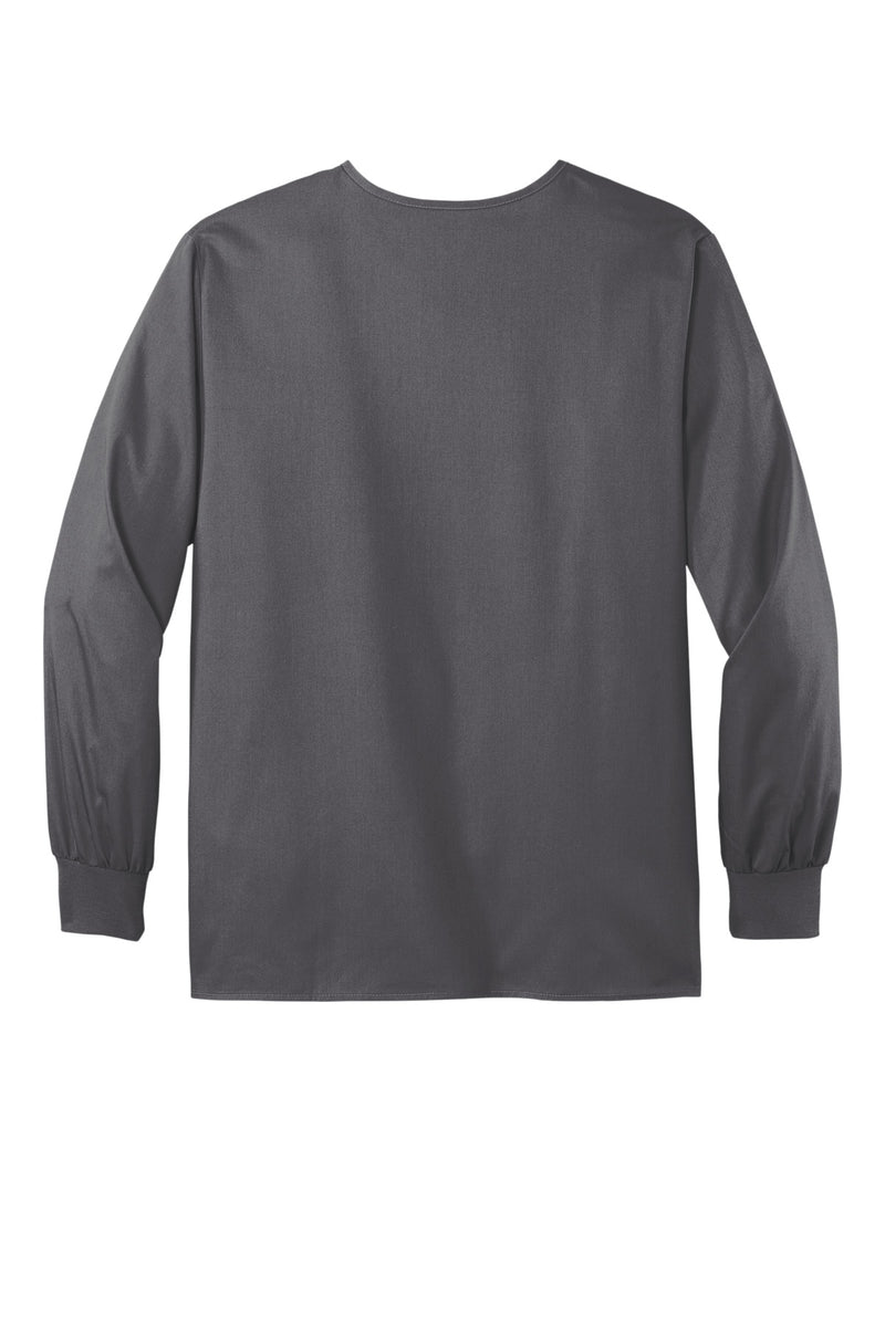 Wink Unisex WorkFlex Snap-Front Scrub Jacket - Pewter