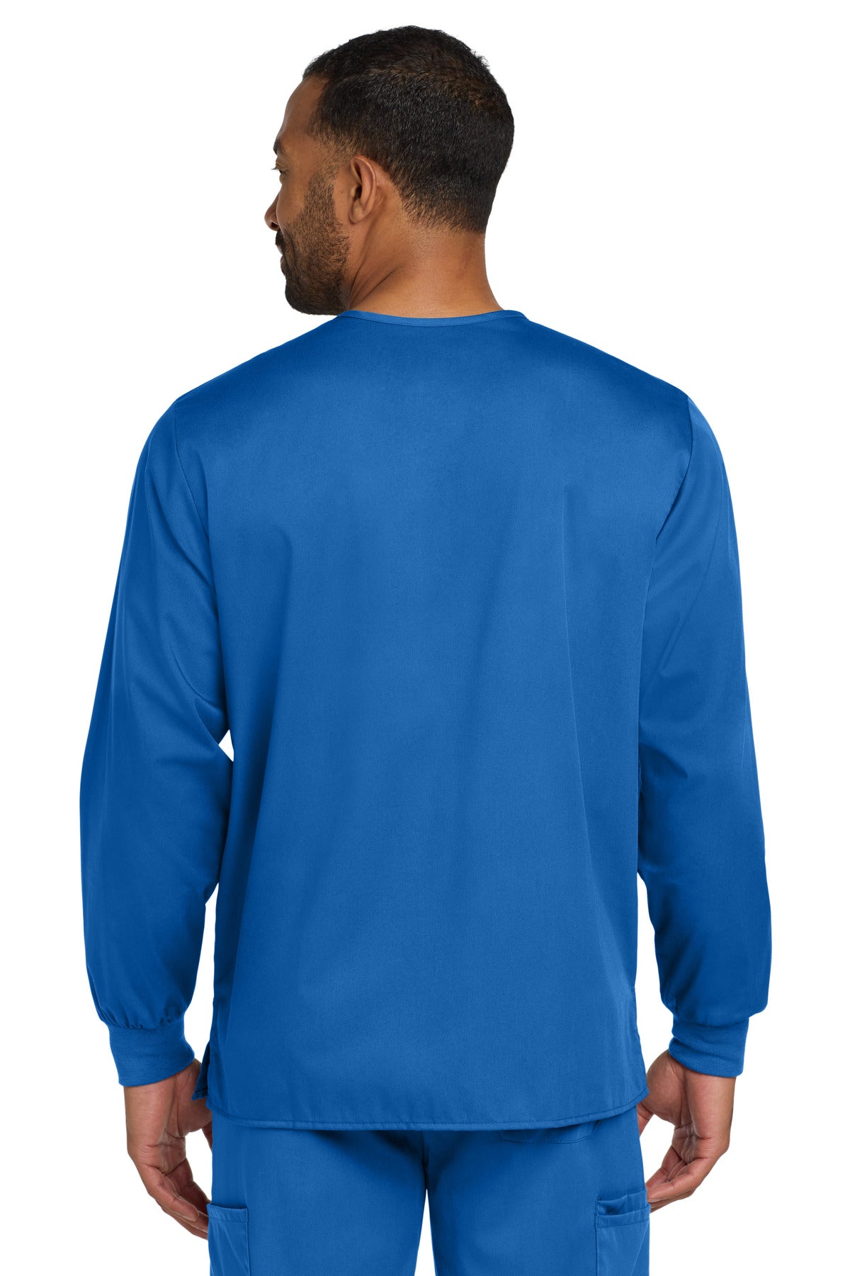 Wink Unisex WorkFlex Snap-Front Scrub Jacket - Royal