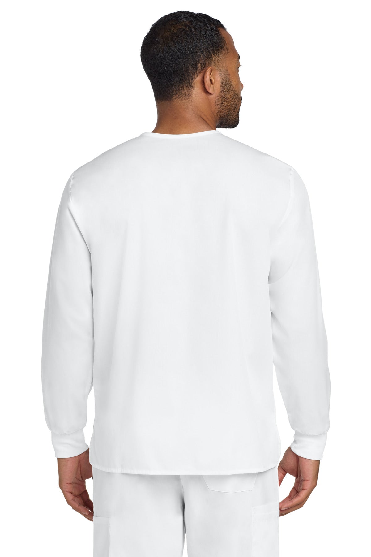 Wink Unisex WorkFlex Snap-Front Scrub Jacket - White