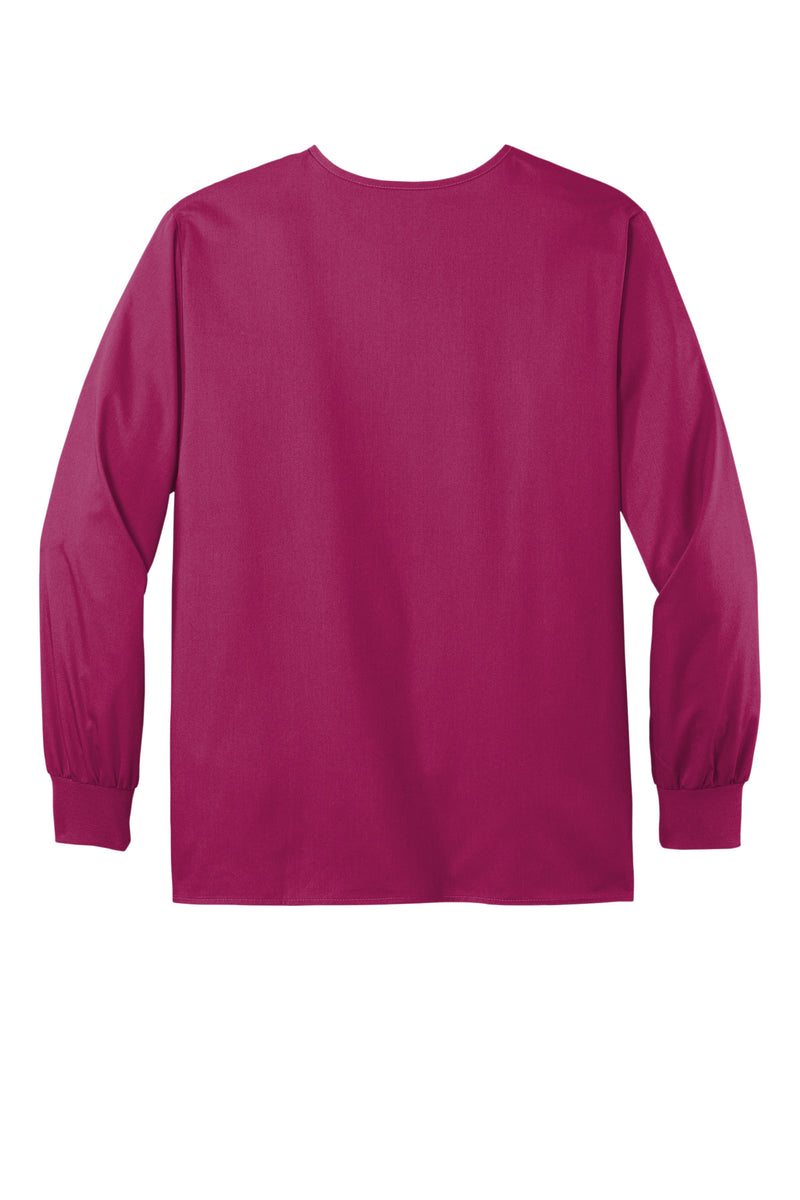 Wink Unisex WorkFlex Snap-Front Scrub Jacket - Wine