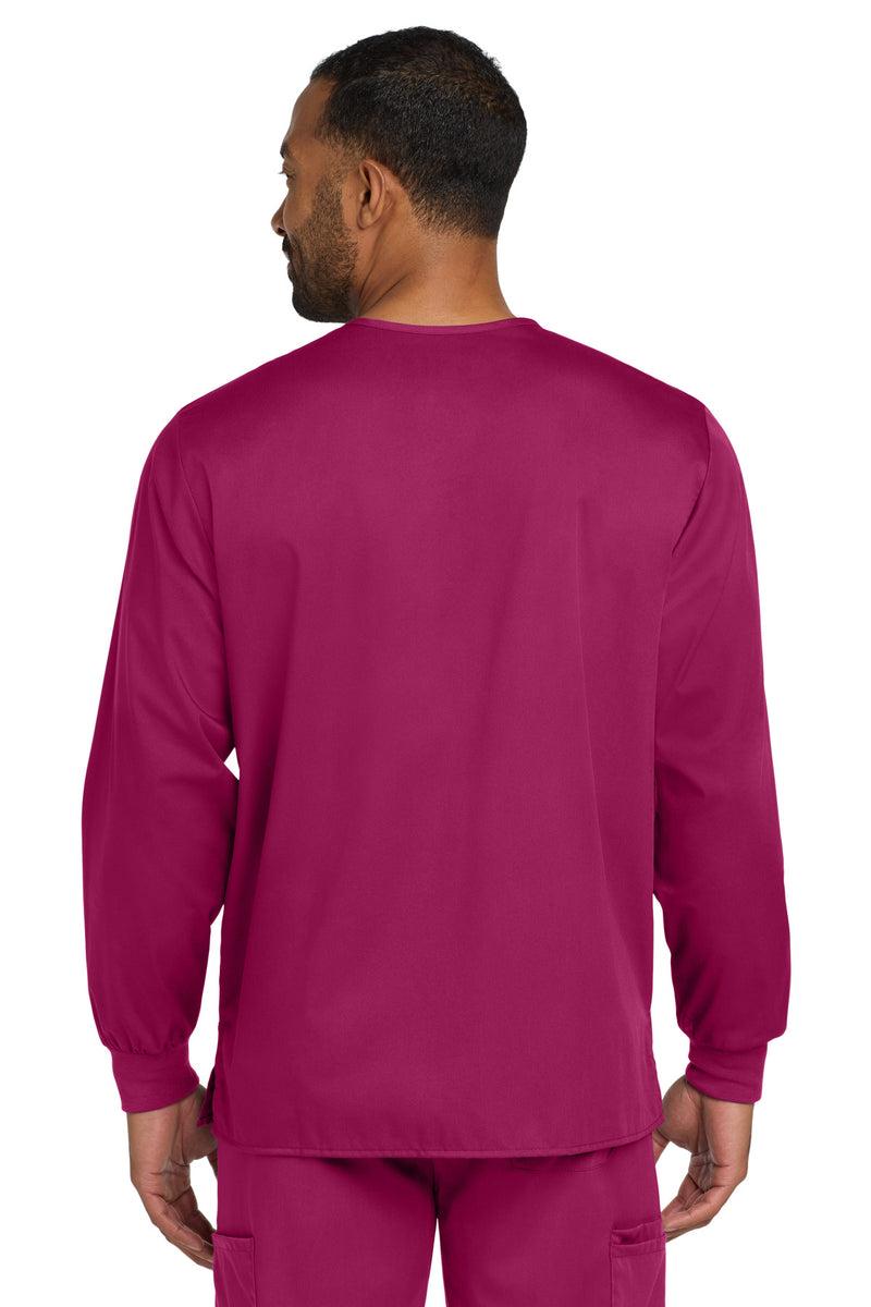 Wink Unisex WorkFlex Snap-Front Scrub Jacket - Wine
