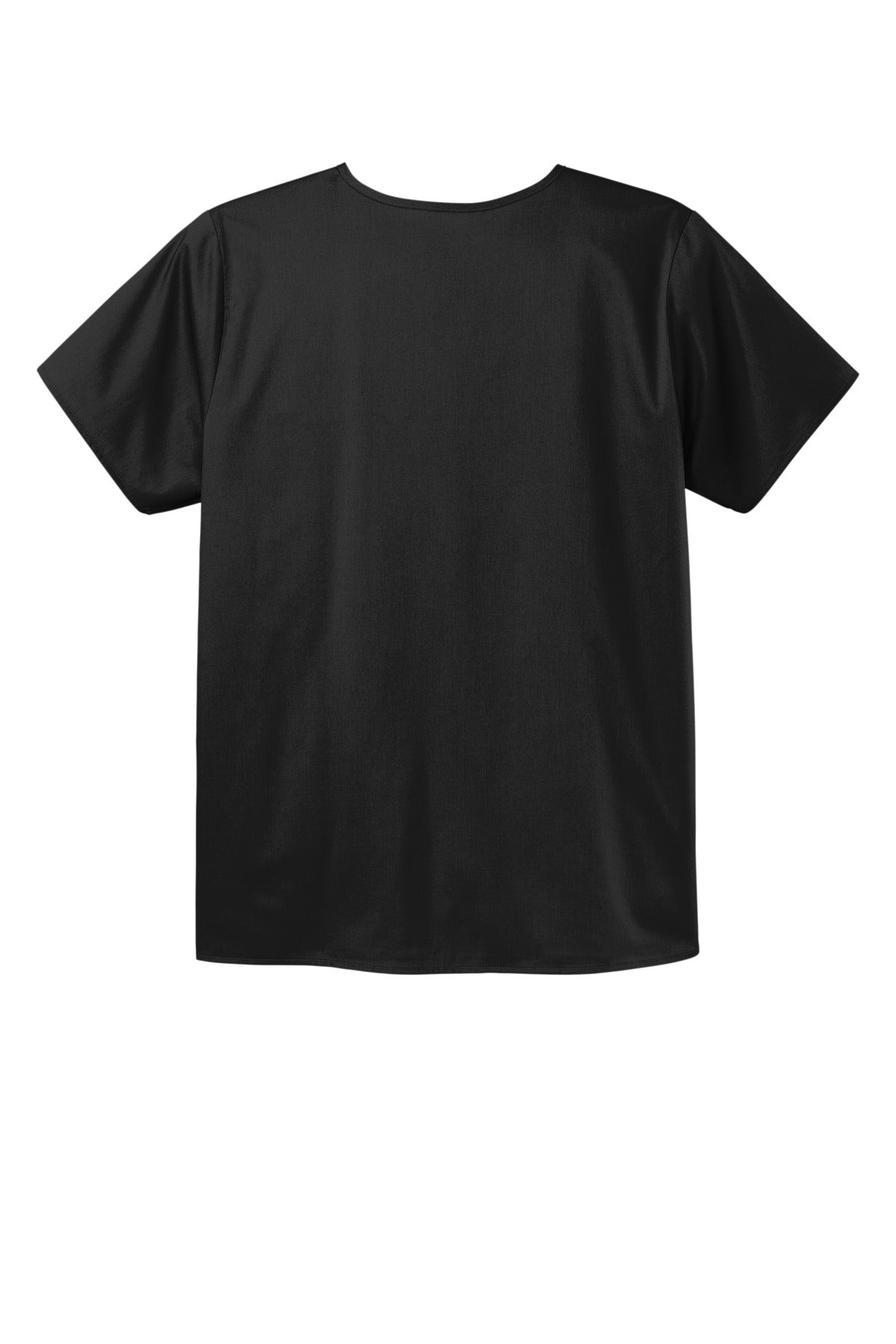 Wink Unisex WorkFlex Chest Pocket V-Neck Top - Black
