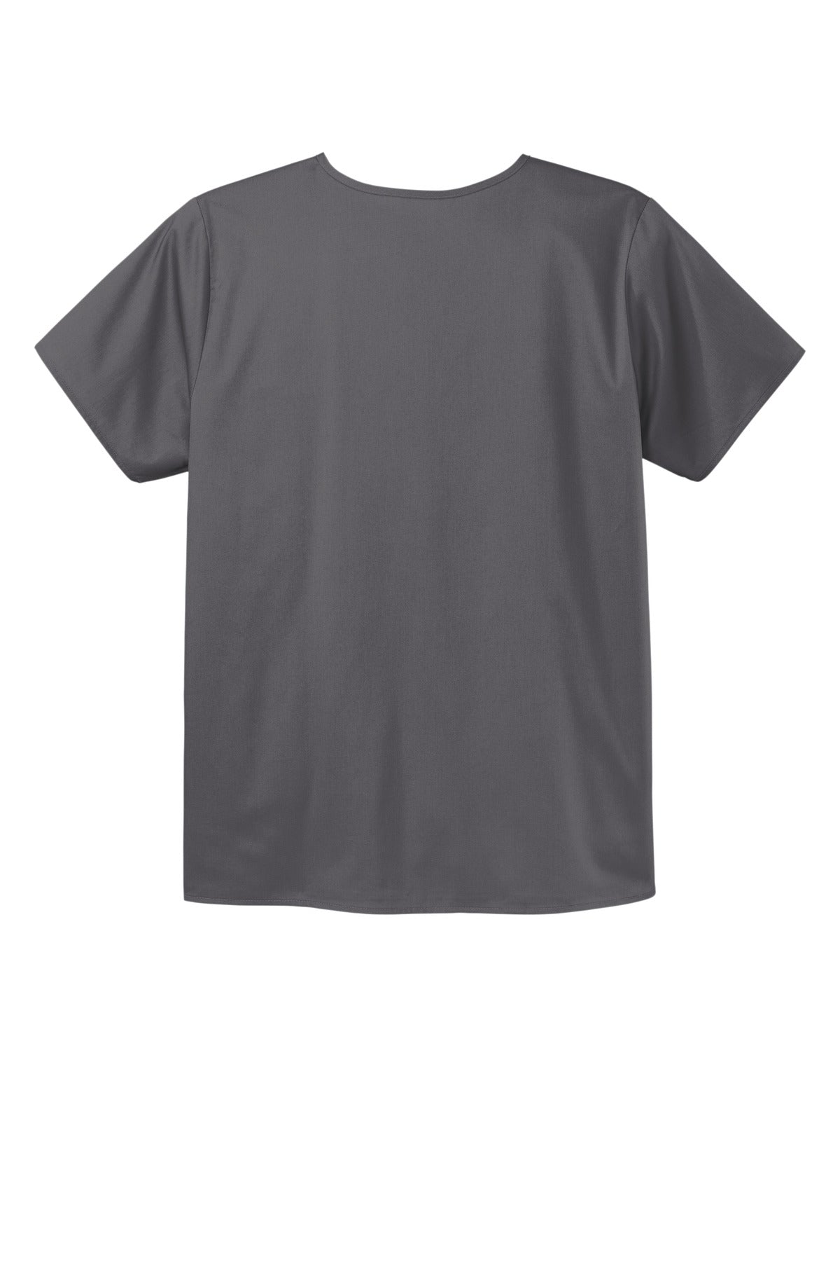 Wink Unisex WorkFlex Chest Pocket V-Neck Top - Pewter