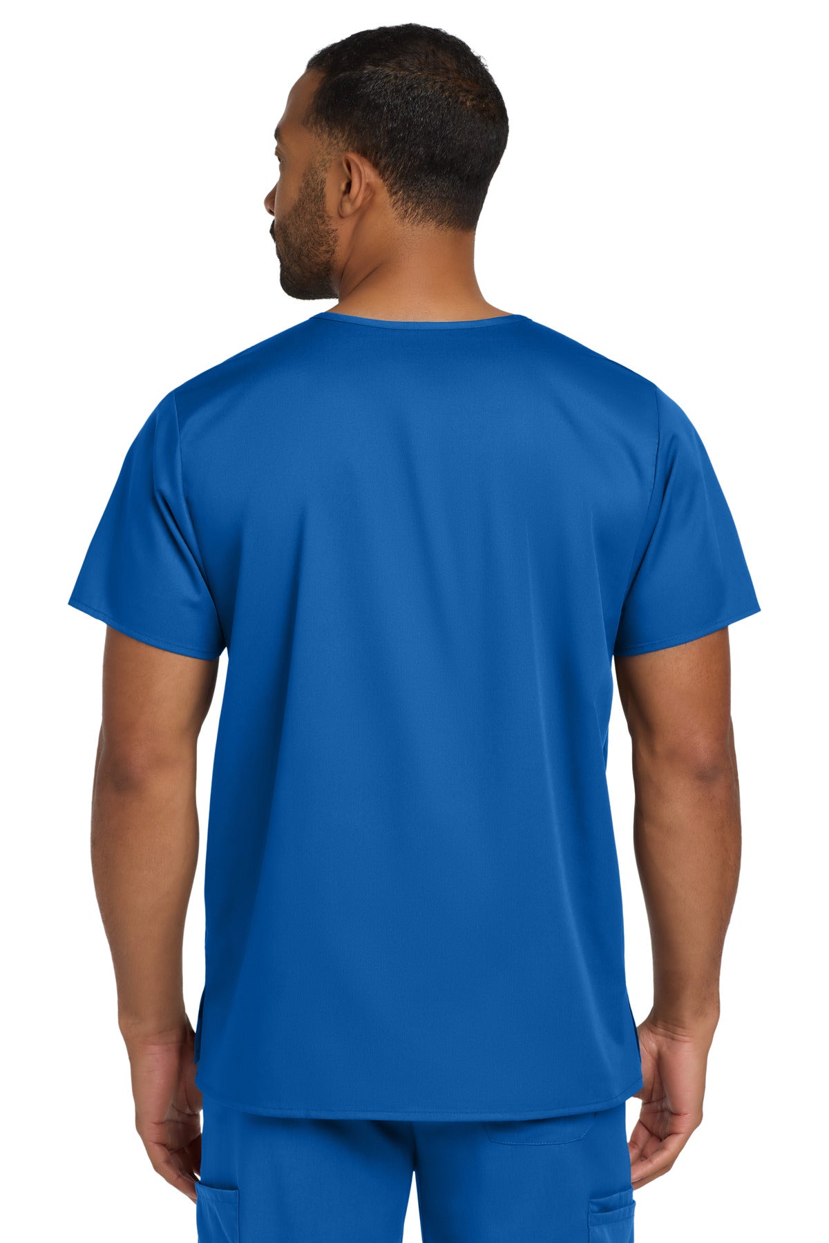 Wink Unisex WorkFlex Chest Pocket V-Neck Top - Royal