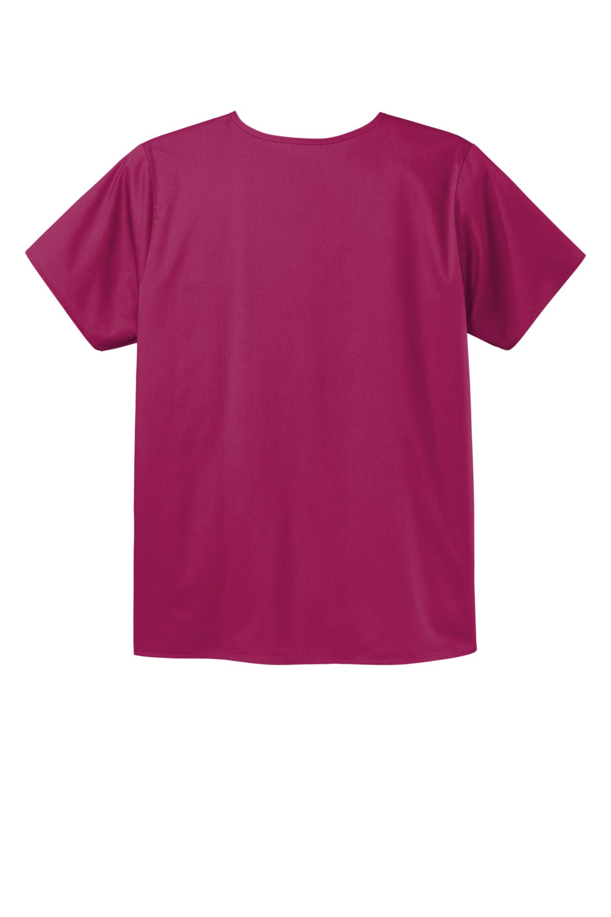 Wink Unisex WorkFlex Chest Pocket V-Neck Top - Wine