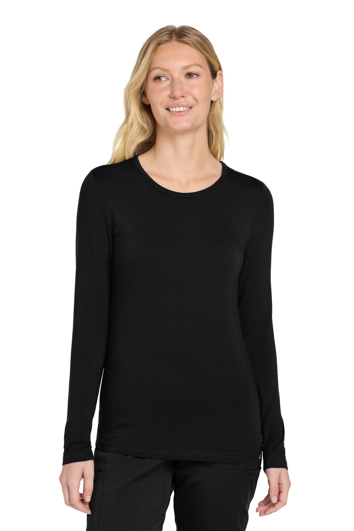 Wink Women's Long Sleeve Layer Tee - Black