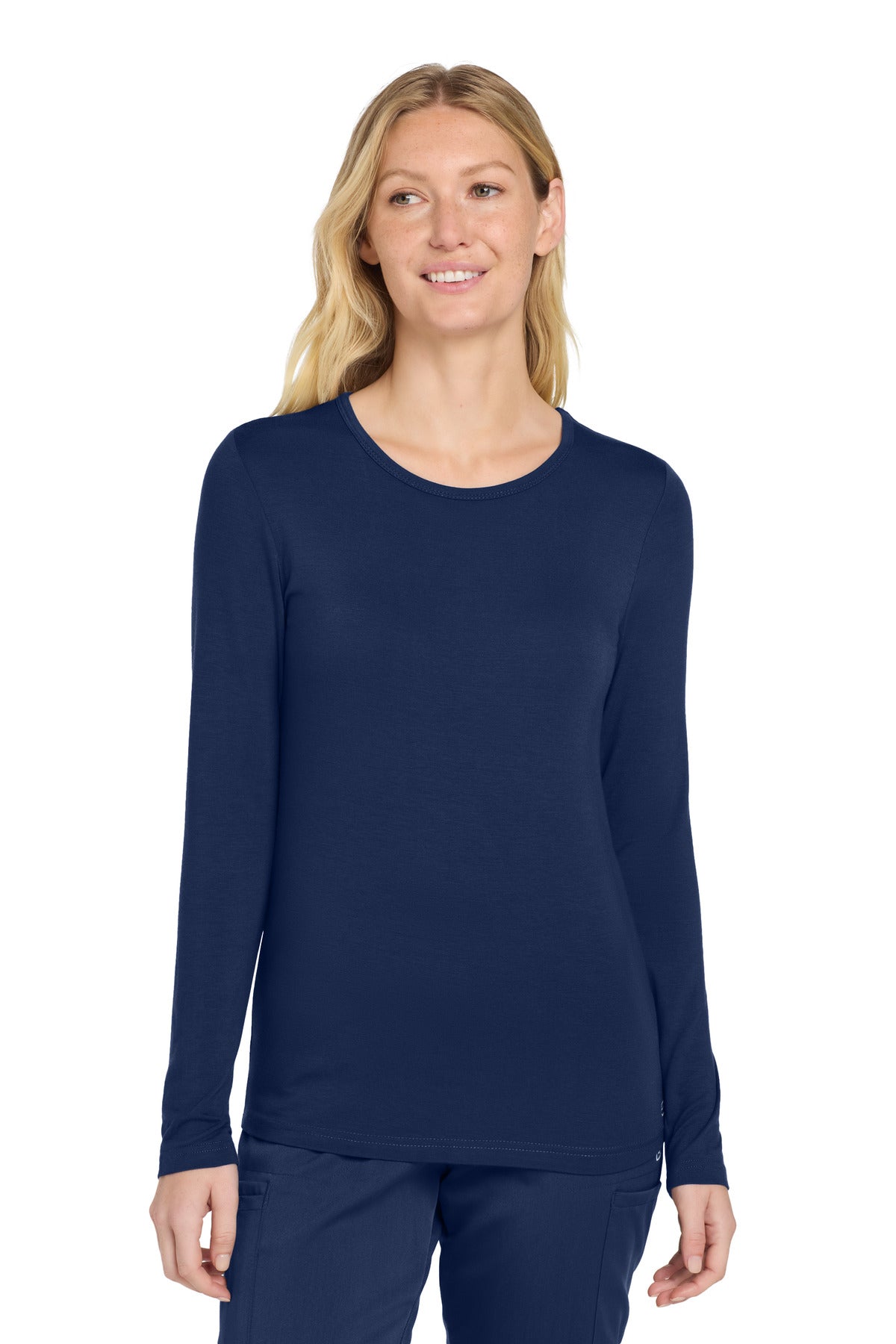 Wink Women's Long Sleeve Layer Tee - Navy