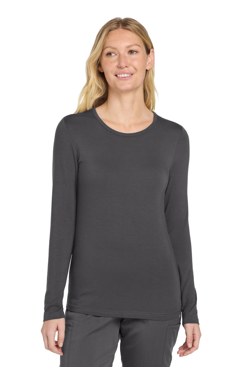 Wink Women's Long Sleeve Layer Tee - Pewter