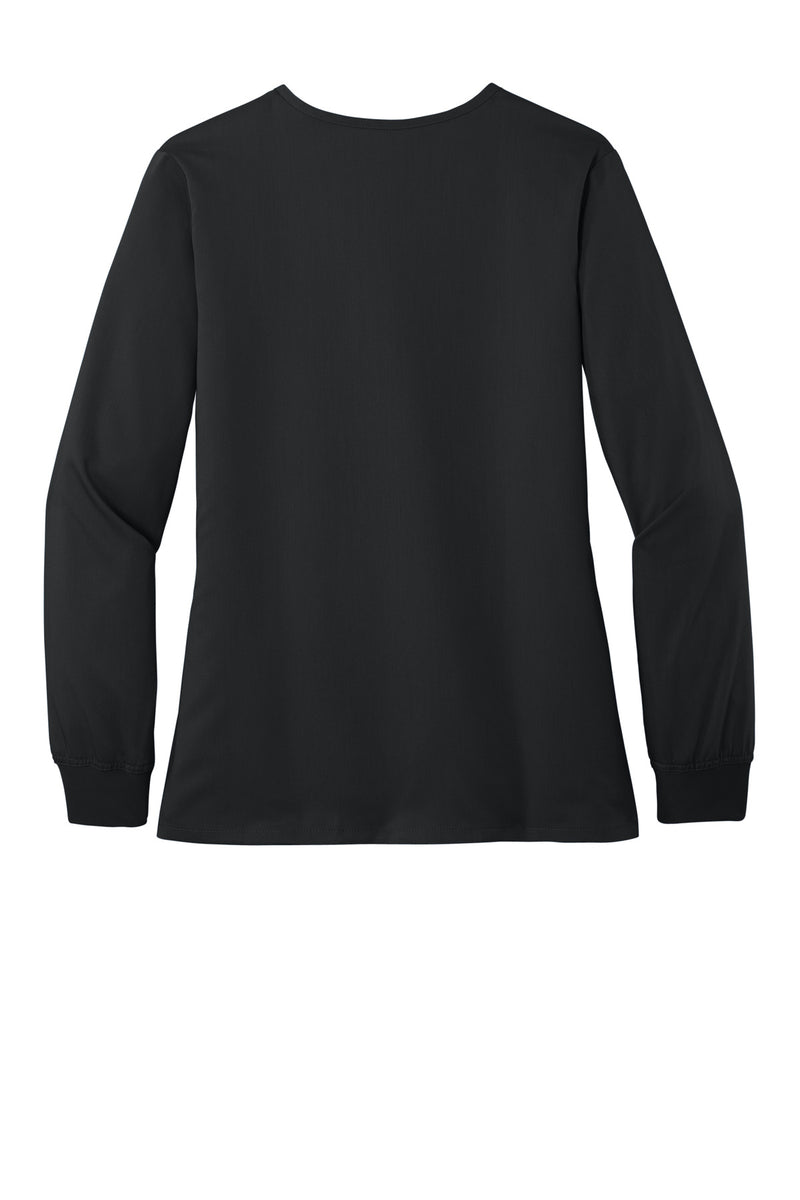Wink Women's Premiere Flex Full-Zip Scrub Jacket - Black