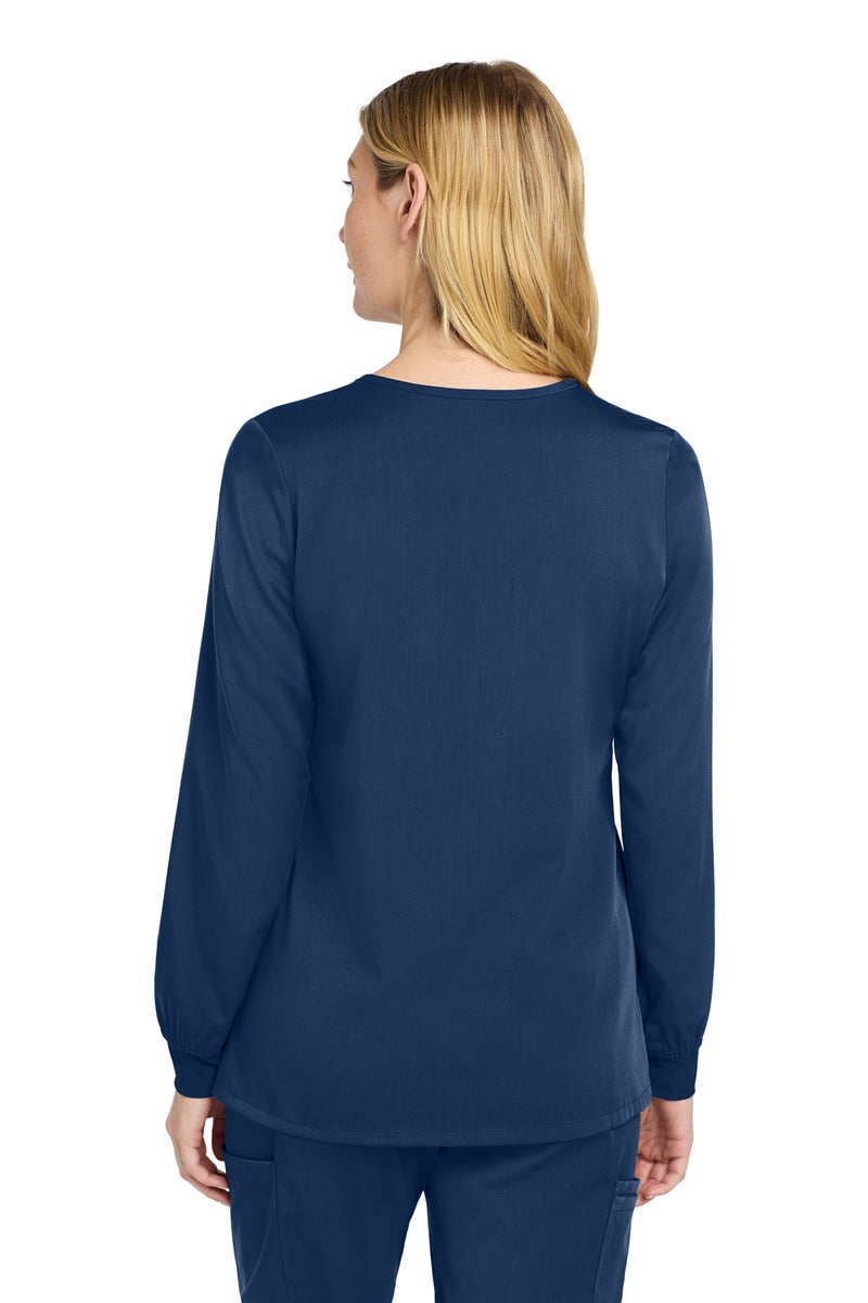 Wink Women's Premiere Flex Full-Zip Scrub Jacket - Navy