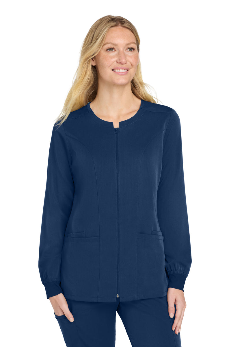 Wink Women's Premiere Flex Full-Zip Scrub Jacket - Navy
