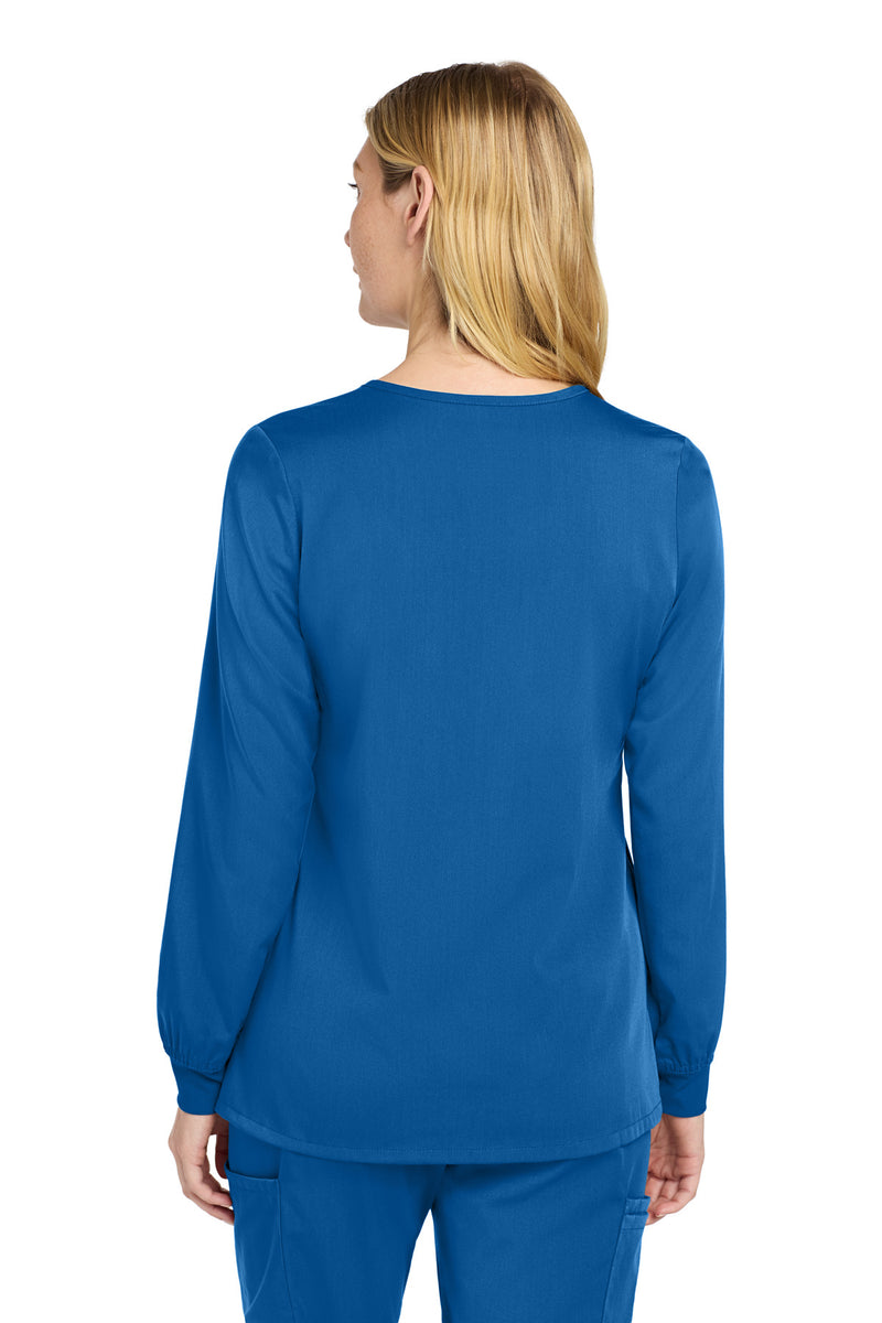 Wink Women's Premiere Flex Full-Zip Scrub Jacket - Royal