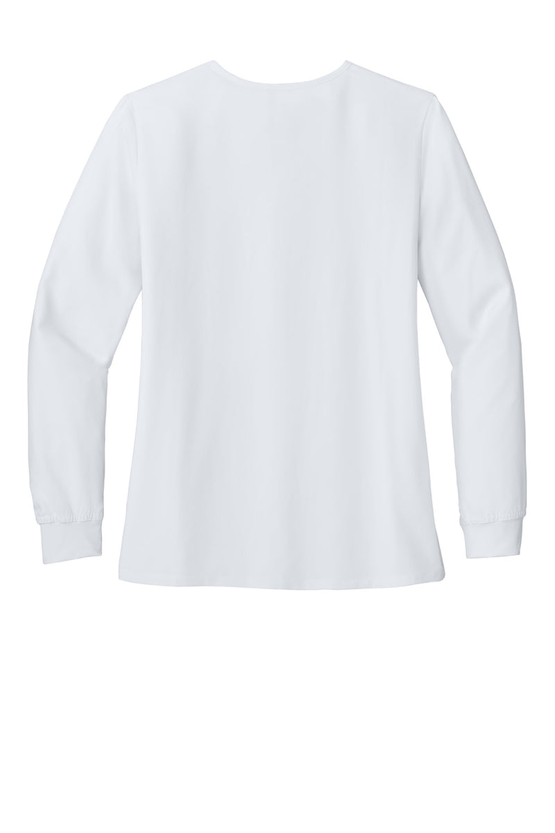 Wink Women's Premiere Flex Full-Zip Scrub Jacket - White