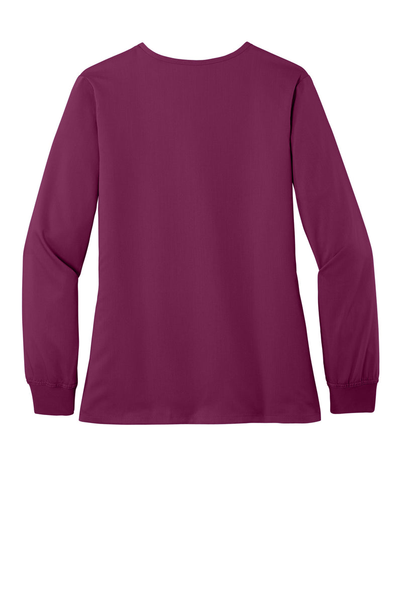 Wink Women's Premiere Flex Full-Zip Scrub Jacket - Wine