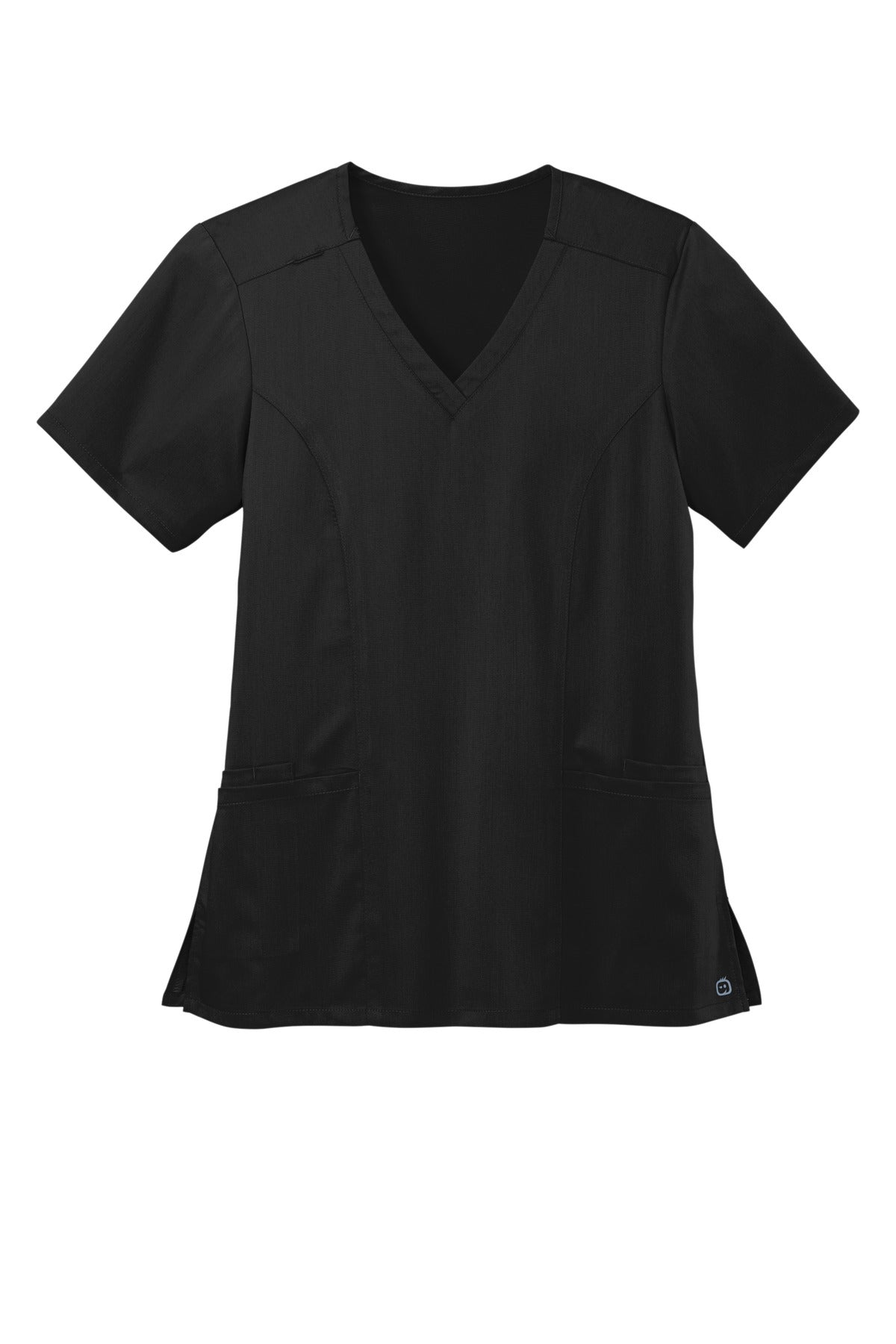 Wink Women's Premiere Flex V-Neck Top - Black