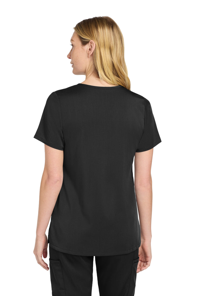 Wink Women's Premiere Flex V-Neck Top - Black