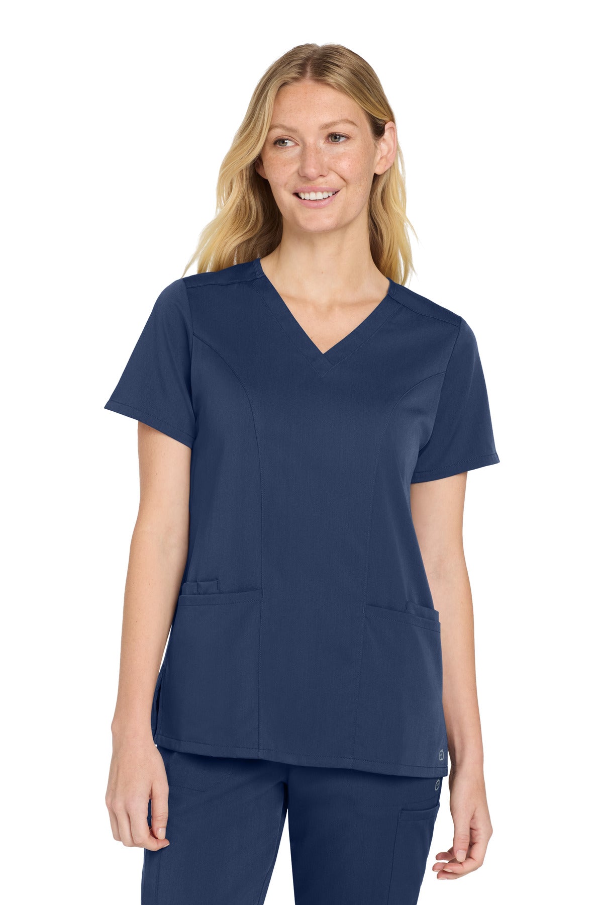 Wink Women's Premiere Flex V-Neck Top - Navy