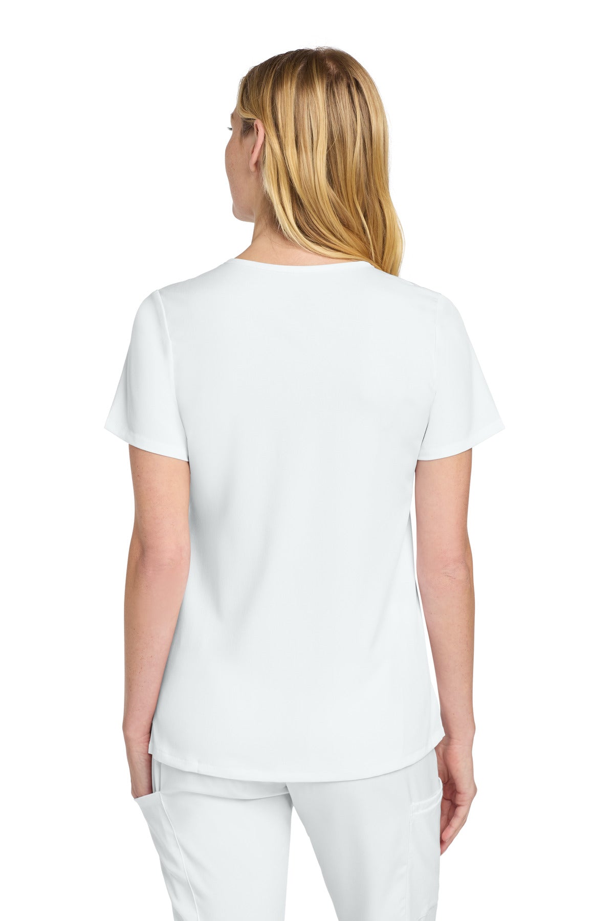 Wink Women's Premiere Flex V-Neck Top - White