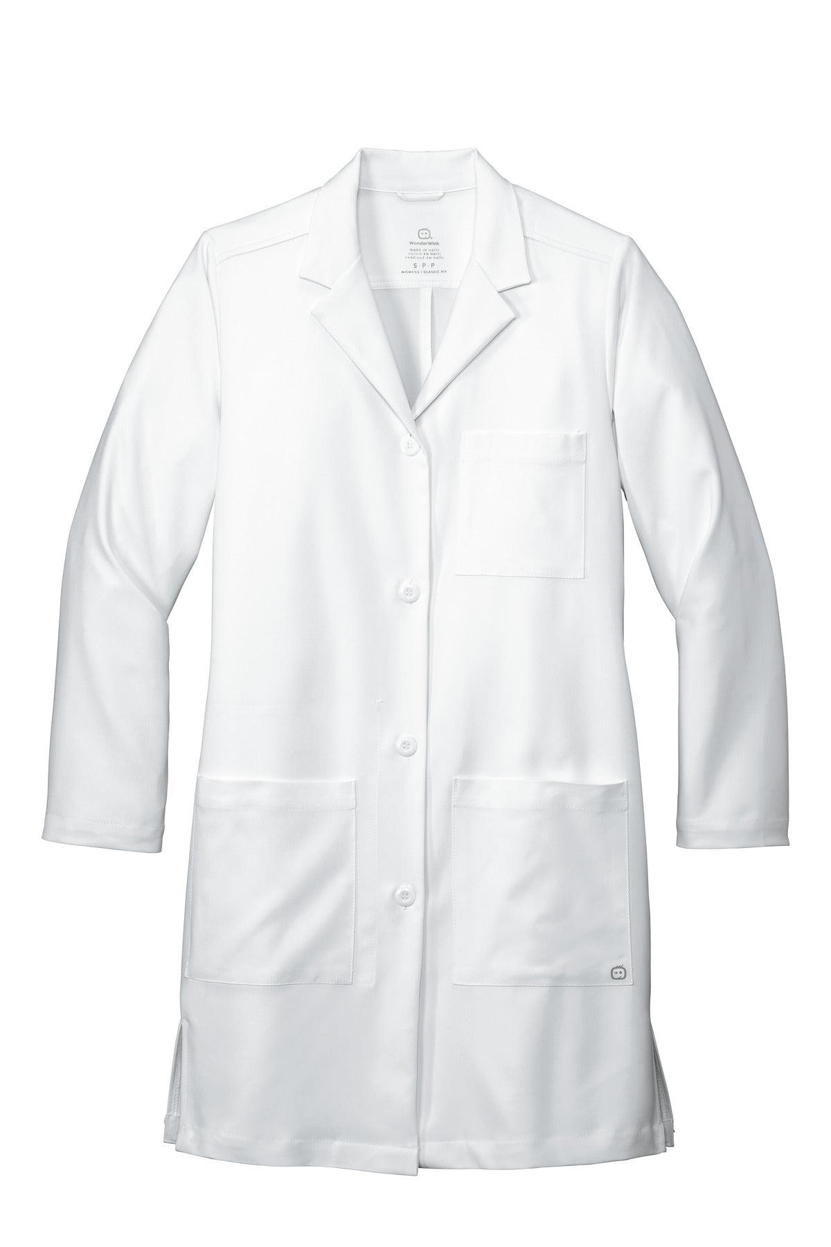 Wink Women's Long Lab Coat - White