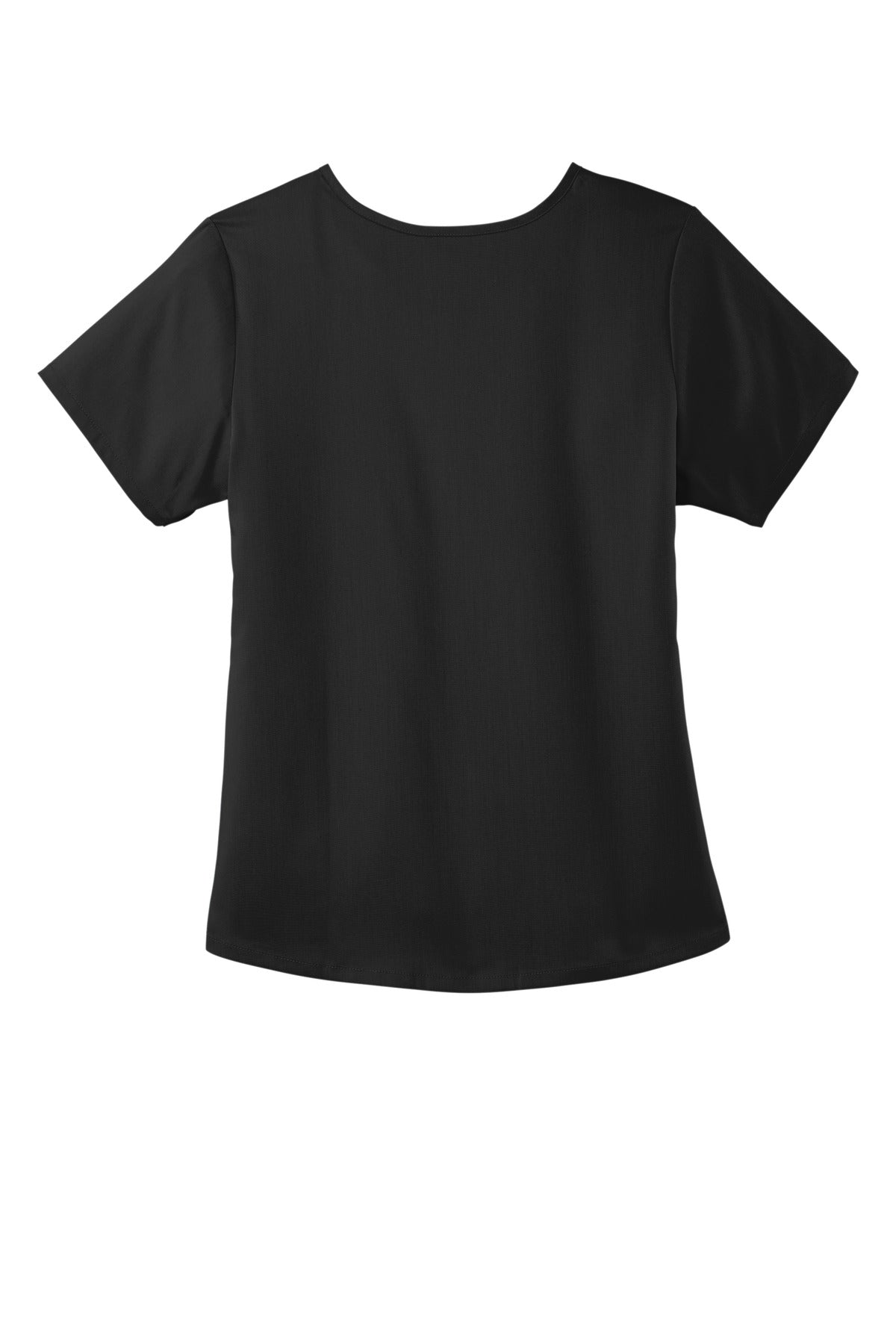 Wink Women's Premiere Flex Mock Wrap Top - Black