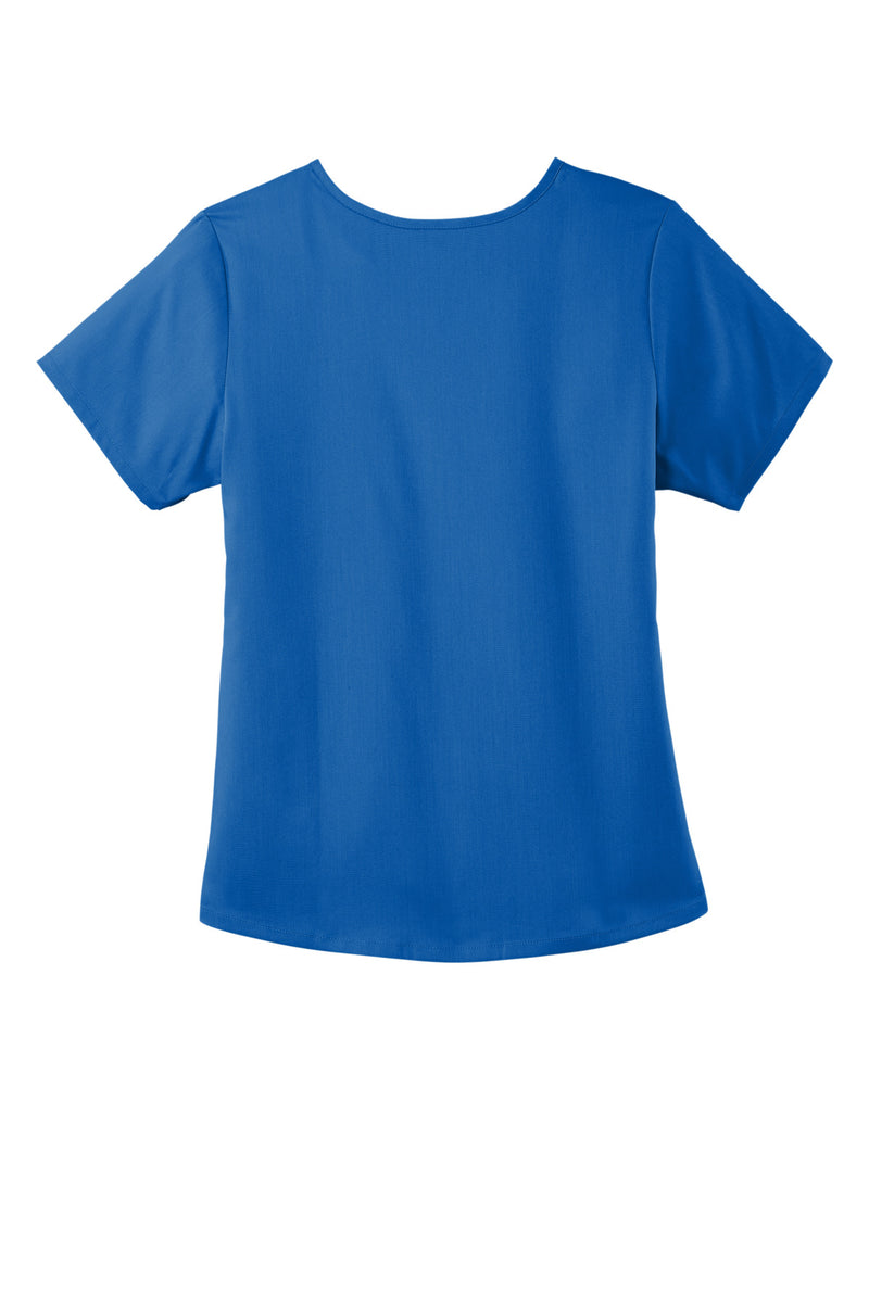 Wink Women's Premiere Flex Mock Wrap Top - Royal