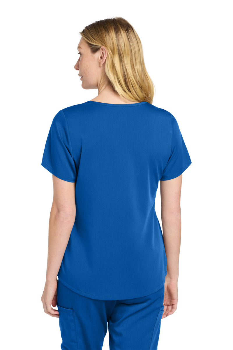 Wink Women's Premiere Flex Mock Wrap Top - Royal