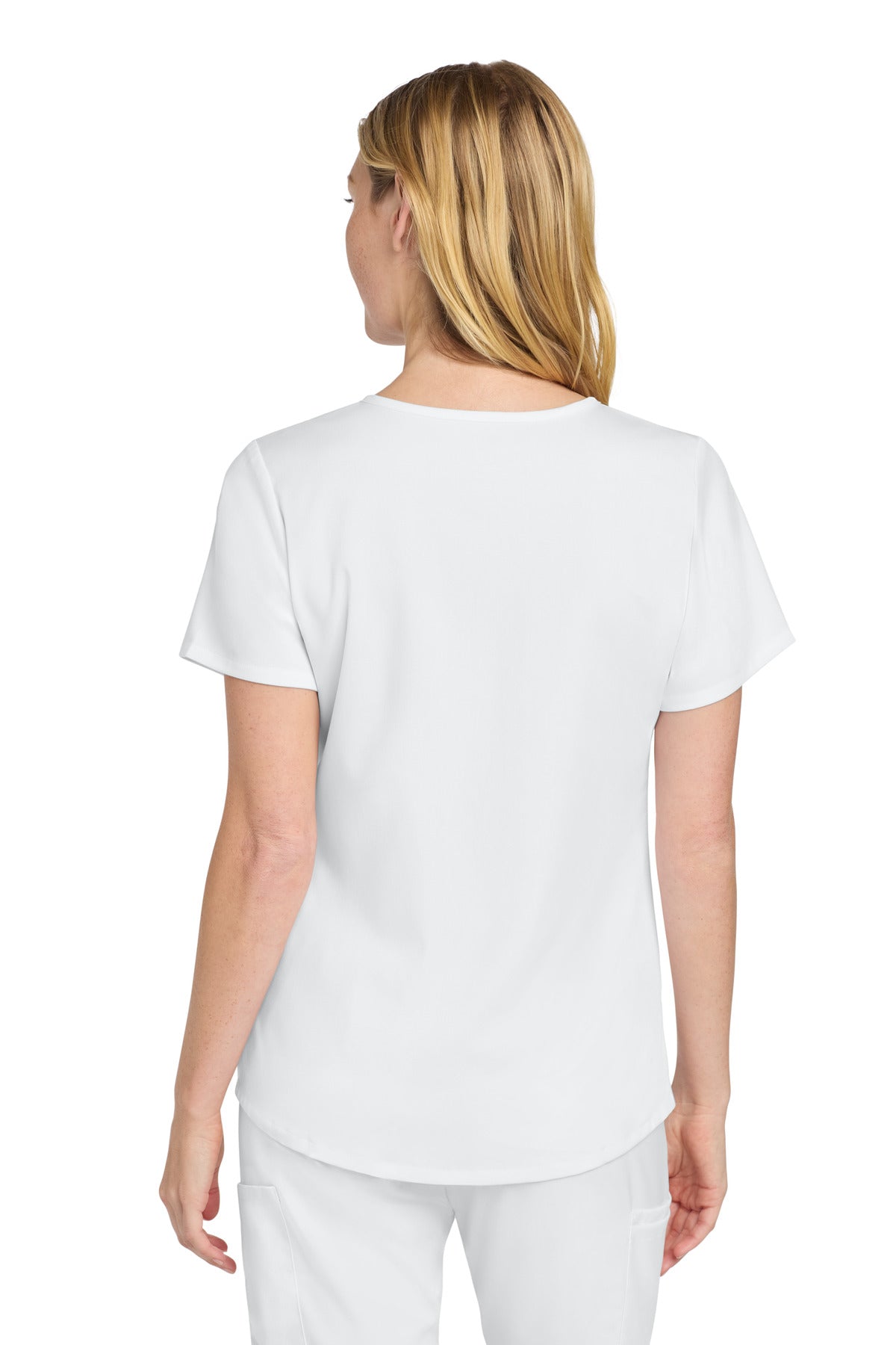 Wink Women's Premiere Flex Mock Wrap Top - White