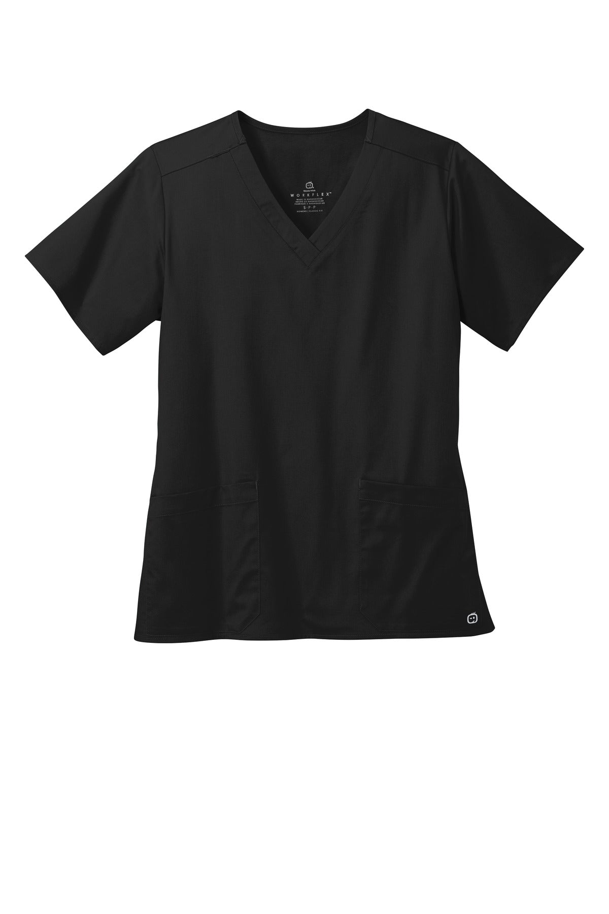 Wink Women's WorkFlex V-Neck Top - Black