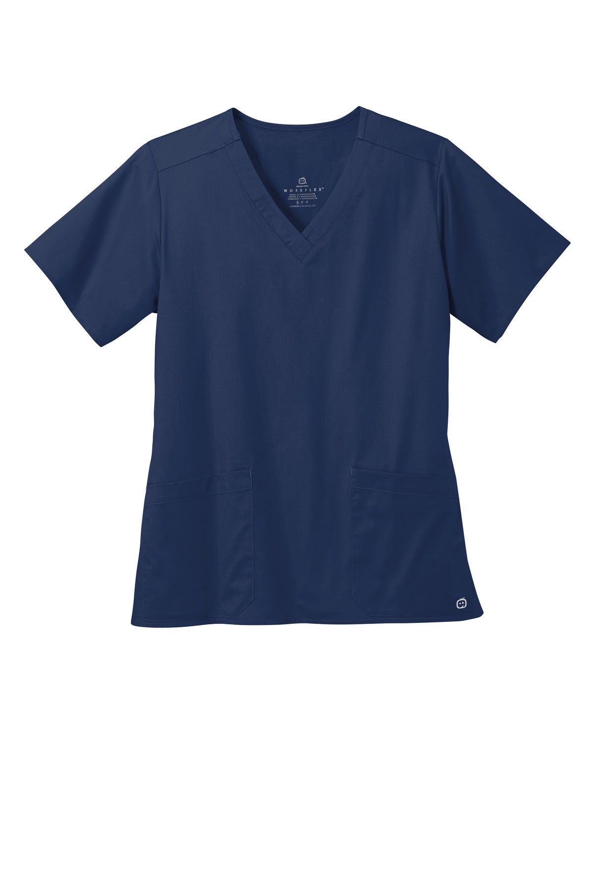Wink Women's WorkFlex V-Neck Top - Navy