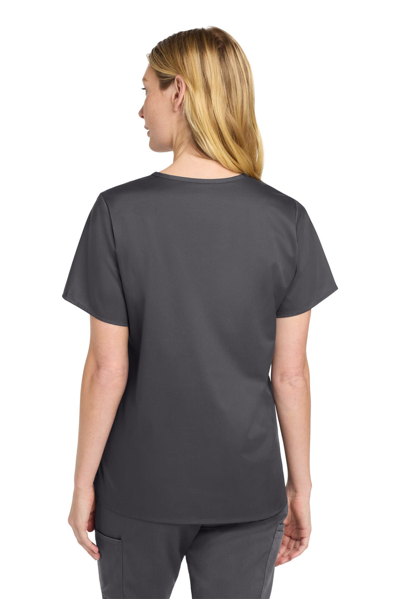 Wink Women's WorkFlex V-Neck Top - Pewter