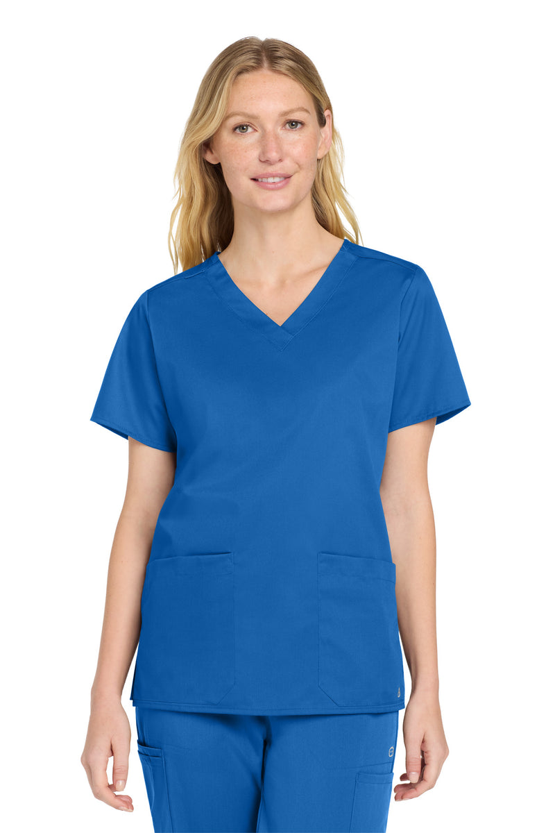 Wink Women's WorkFlex V-Neck Top - Royal