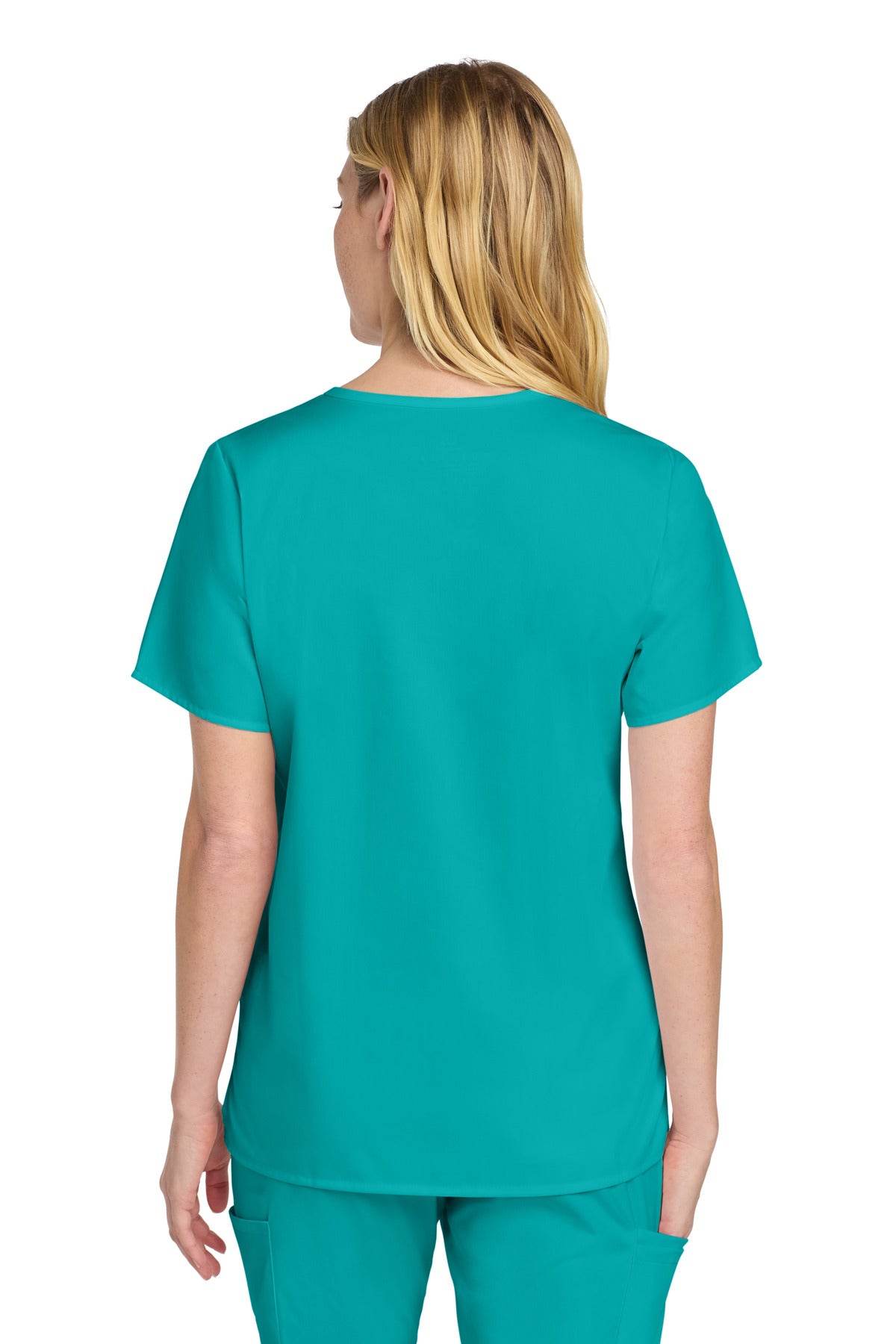 Wink Women's WorkFlex V-Neck Top - Teal Blue