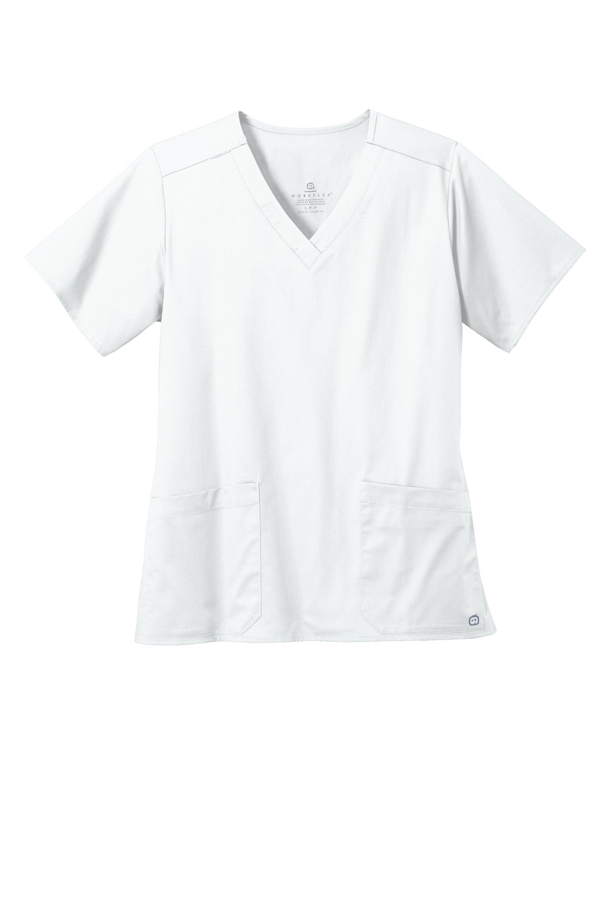 Wink Women's WorkFlex V-Neck Top - White