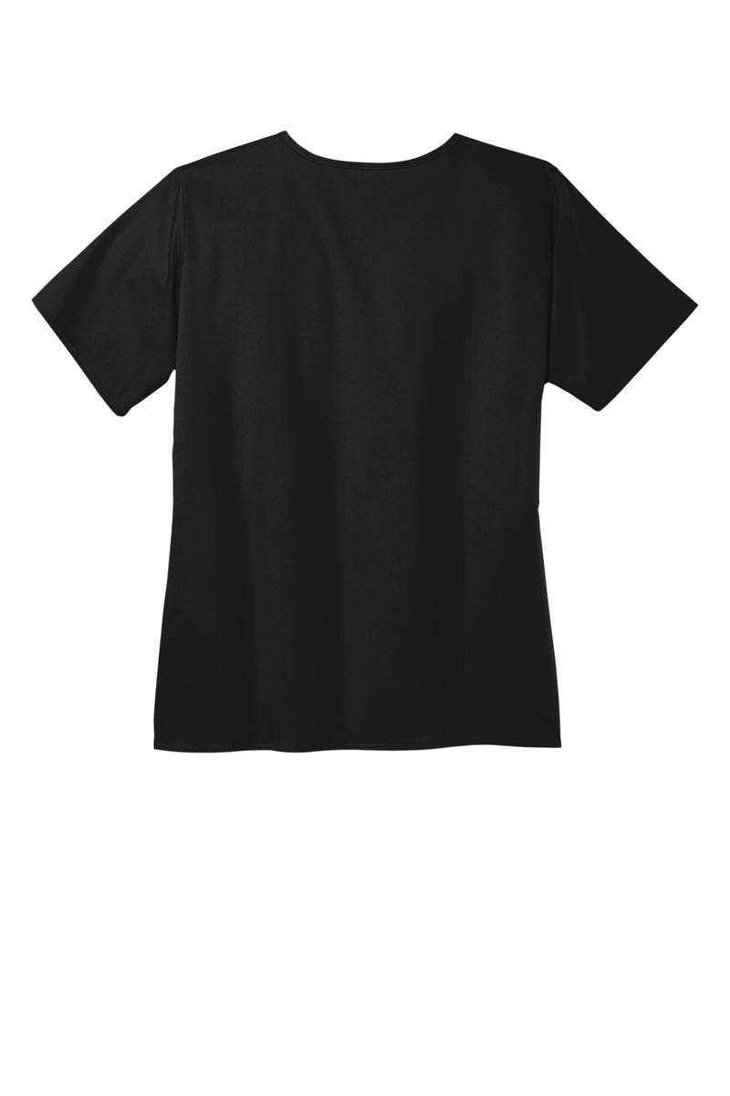 Wink Women's WorkFlex Mock Wrap Top - Black